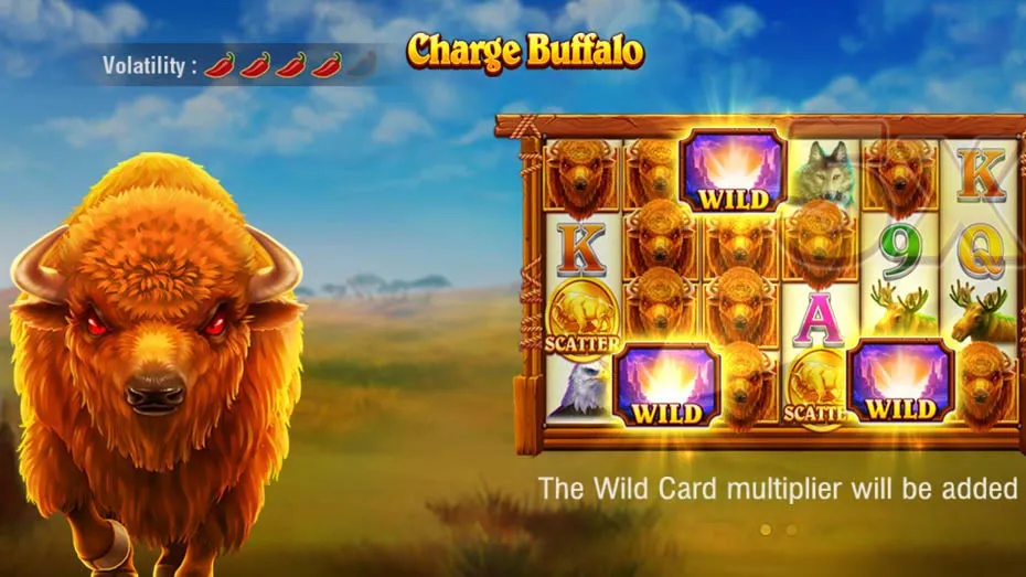 Charge Buffalo free spins and bonuses